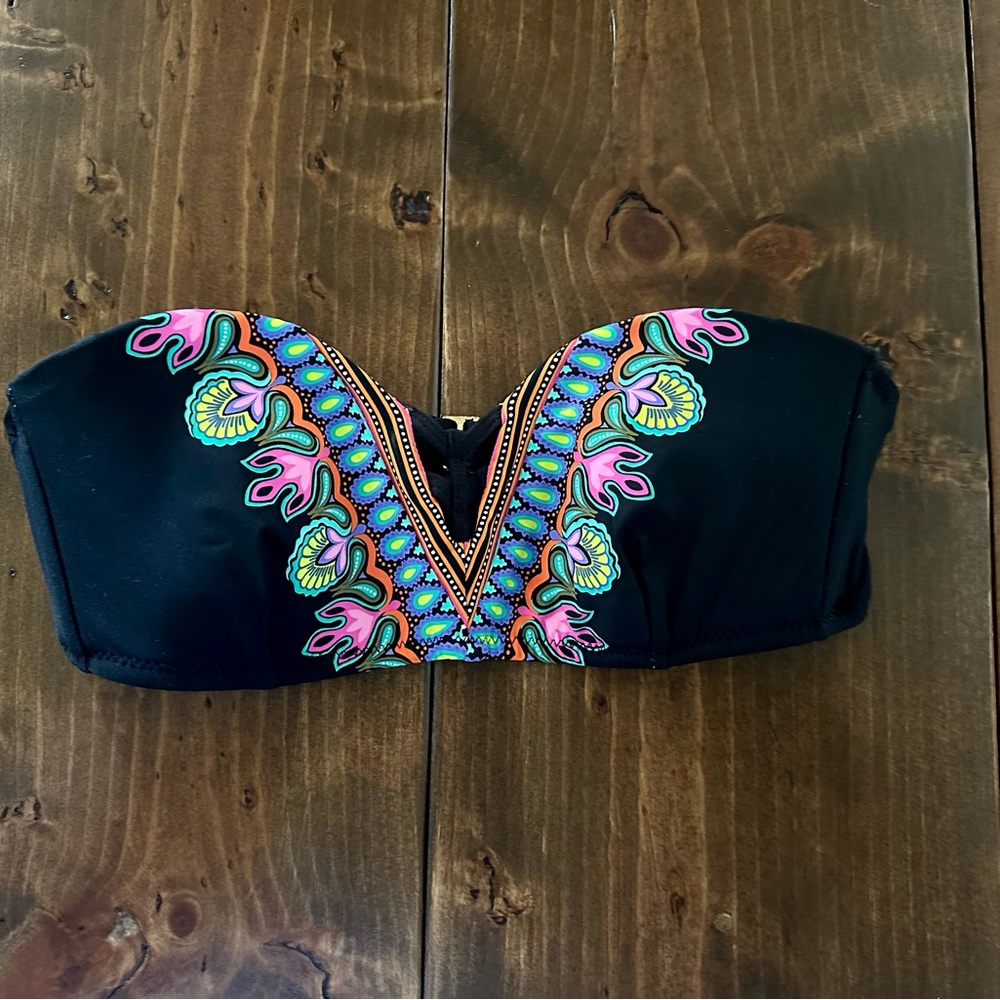 Trina Turk strapless bikini swim top